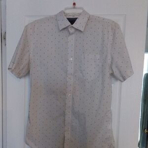 Banana Republic Men's White Short Sleeve Shirt